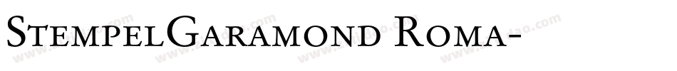 StempelGaramond Roma字体转换